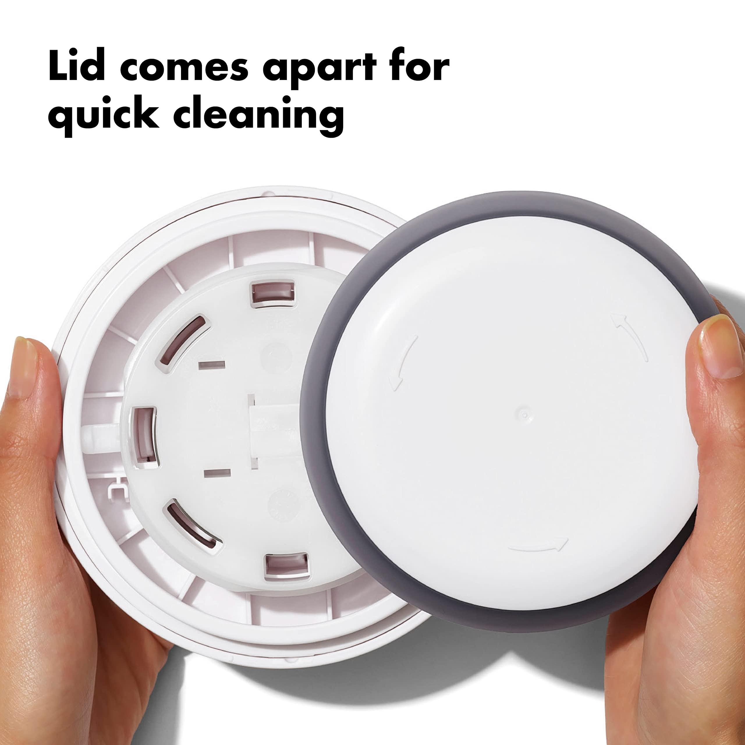 Oxo Good Grips 3.0 Qt Pop Medium Cookie Jar - Airtight Food Storage - For Snacks And More, White And Clear